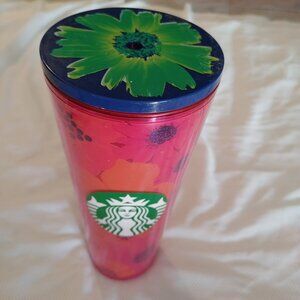 Starbucks Summer 2022 Floral Hibiscus Flower Tumbler